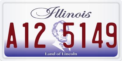 IL license plate A125149