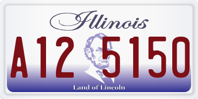 IL license plate A125150