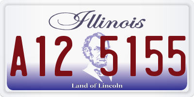 IL license plate A125155