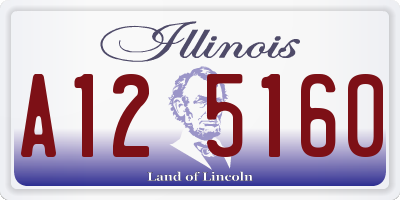 IL license plate A125160