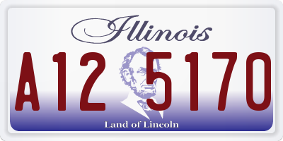 IL license plate A125170