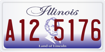IL license plate A125176