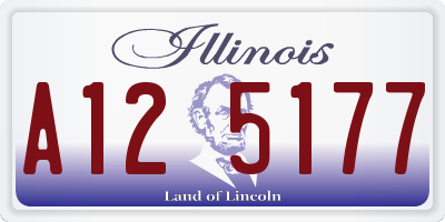 IL license plate A125177