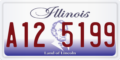 IL license plate A125199