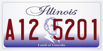 IL license plate A125201