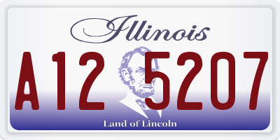 IL license plate A125207