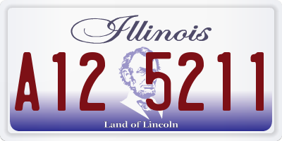 IL license plate A125211