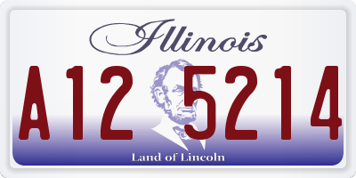 IL license plate A125214