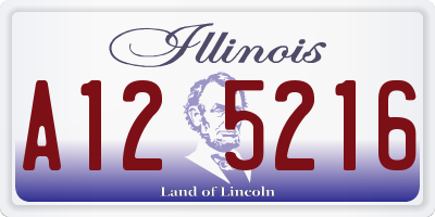 IL license plate A125216