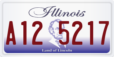 IL license plate A125217