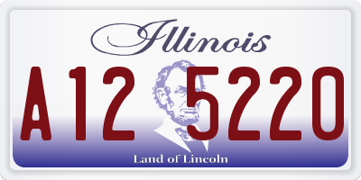 IL license plate A125220