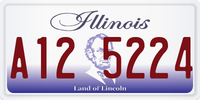 IL license plate A125224