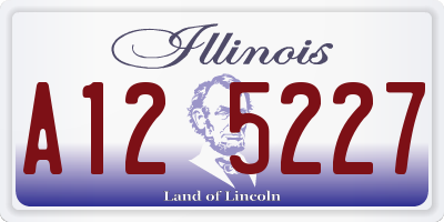 IL license plate A125227