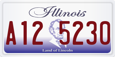 IL license plate A125230