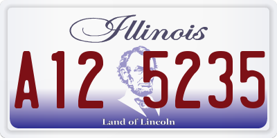 IL license plate A125235