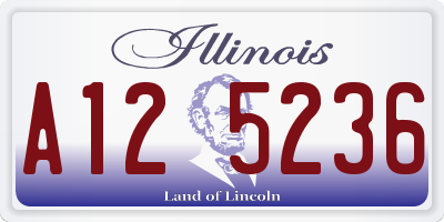 IL license plate A125236
