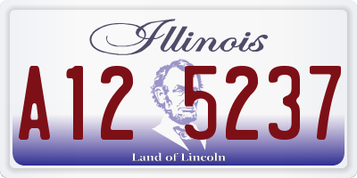 IL license plate A125237