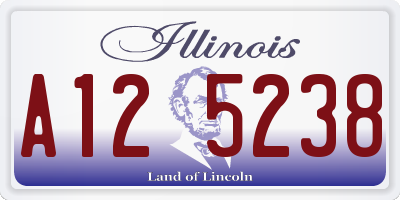 IL license plate A125238