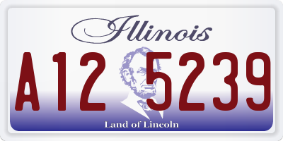 IL license plate A125239