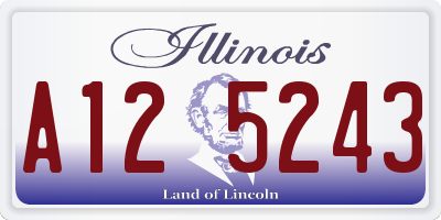 IL license plate A125243
