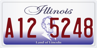 IL license plate A125248