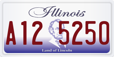 IL license plate A125250