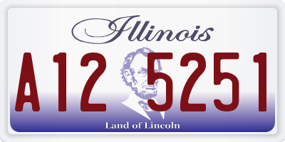 IL license plate A125251