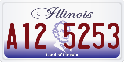 IL license plate A125253