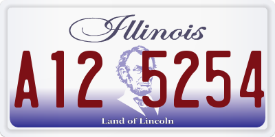 IL license plate A125254