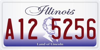 IL license plate A125256
