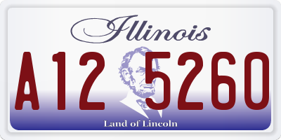 IL license plate A125260