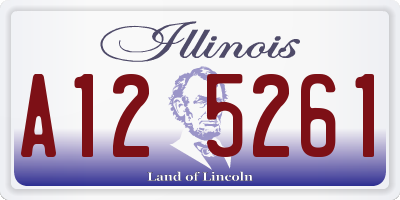 IL license plate A125261
