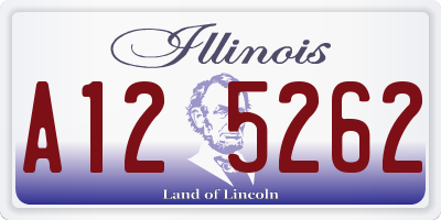 IL license plate A125262