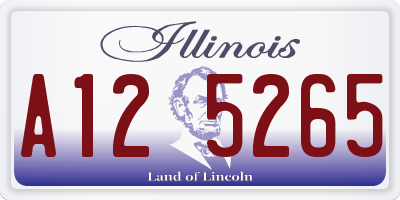 IL license plate A125265