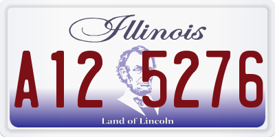 IL license plate A125276