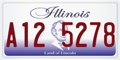 IL license plate A125278