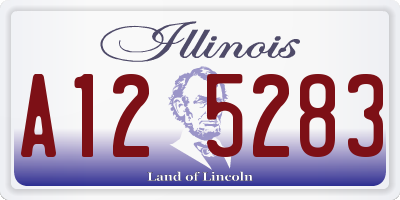 IL license plate A125283