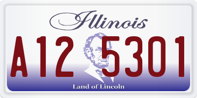IL license plate A125301