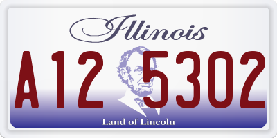 IL license plate A125302