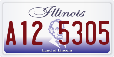 IL license plate A125305