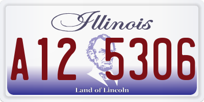 IL license plate A125306