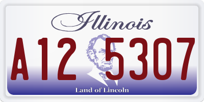 IL license plate A125307