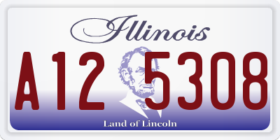 IL license plate A125308