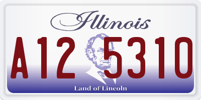 IL license plate A125310
