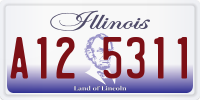 IL license plate A125311