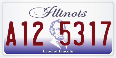 IL license plate A125317