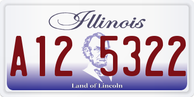 IL license plate A125322