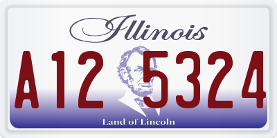 IL license plate A125324