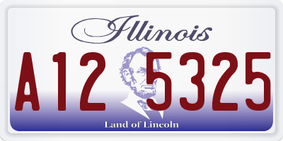 IL license plate A125325