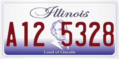 IL license plate A125328